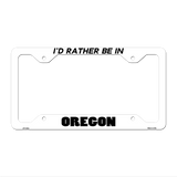 Be In Oregon Novelty Metal License Plate Frame LPF-364 12.25" x 6.5" White Frame (LPF)