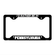 Be In Pennsylvania Novelty Metal License Plate Frame LPF-365 12.25" x 6.5" Black Frame (LPF)