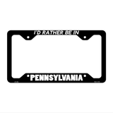 Be In Pennsylvania Novelty Metal License Plate Frame LPF-365 12.25" x 6.5" Black Frame (LPF)