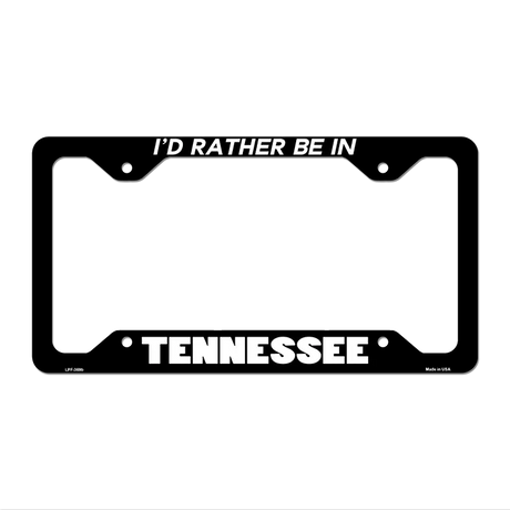 Be In Tennessee Novelty Metal License Plate Frame LPF-369 12.25" x 6.5" Black Frame (LPF)