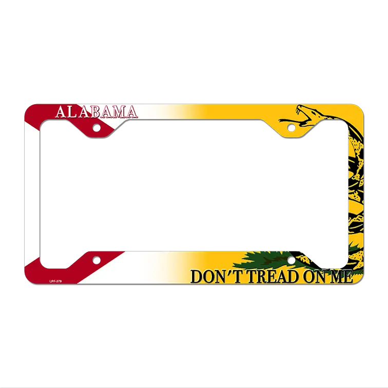 Alabama|Dont Tread Novelty Metal License Plate Frame LPF-379 12.25" x 6.5" Standard Frame (LPF)