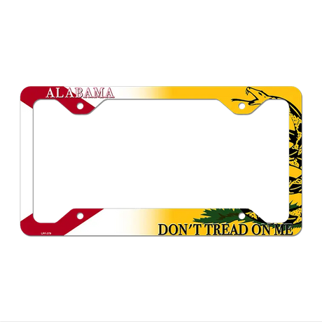 Alabama|Dont Tread Novelty Metal License Plate Frame LPF-379 12.25" x 6.5" Standard Frame (LPF)