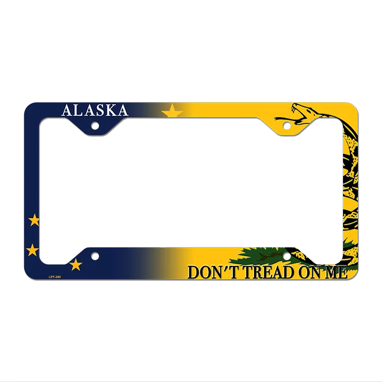 Alaska|Dont Tread Novelty Metal License Plate Frame LPF-380 12.25" x 6.5" Standard Frame (LPF)
