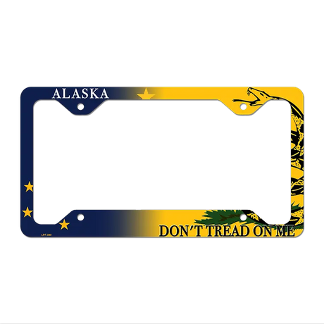 Alaska|Dont Tread Novelty Metal License Plate Frame LPF-380 12" x 6" Standard Frame (LPF)