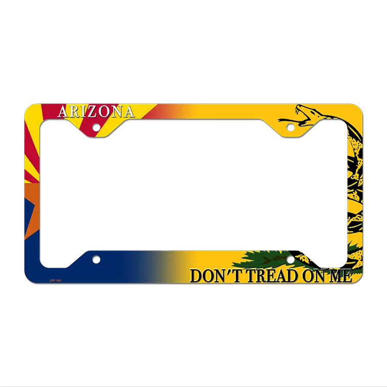 Arizona|Dont Tread Novelty Metal License Plate Frame LPF-381 12" x 6" Standard Frame (LPF)