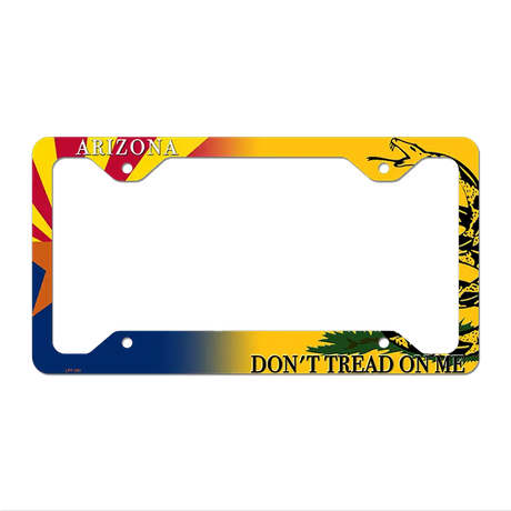 Arizona|Dont Tread Novelty Metal License Plate Frame LPF-381 12" x 6" Standard Frame (LPF)