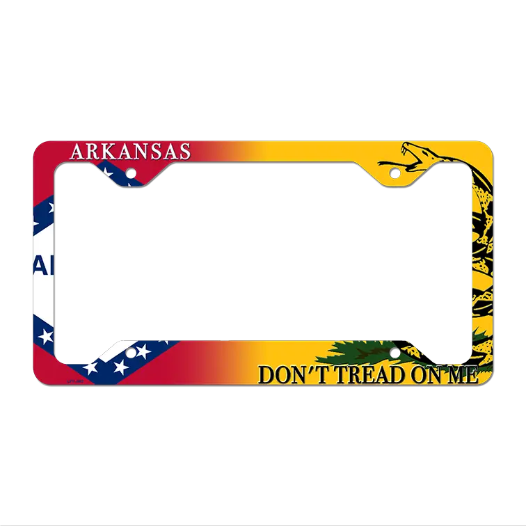 Arkansas|Dont Tread Novelty Metal License Plate Frame LPF-382 12.25" x 6.5" Standard Frame (LPF)