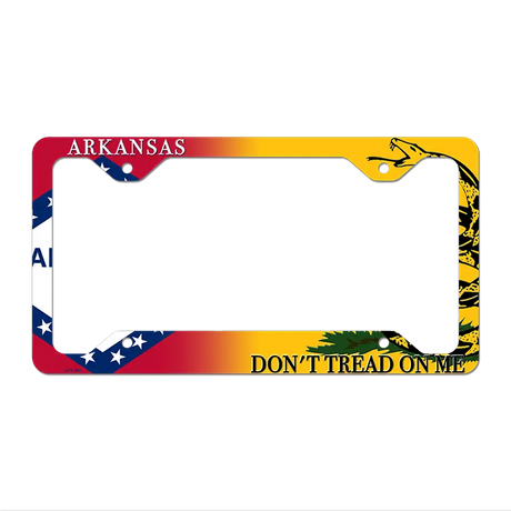 Arkansas|Dont Tread Novelty Metal License Plate Frame LPF-382 12.25" x 6.5" Standard Frame (LPF)