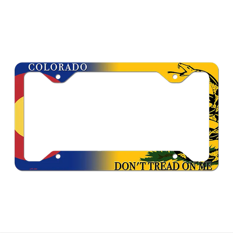 Colorado|Dont Tread Novelty Metal License Plate Frame LPF-384 12.25" x 6.5" Standard Frame (LPF)