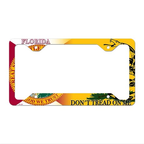 Florida|Dont Tread Novelty Metal License Plate Frame LPF-387 12" x 6" Standard Frame (LPF)