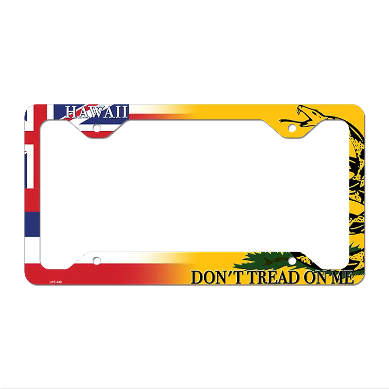Hawaii|Dont Tread Novelty Metal License Plate Frame LPF-389 12.25" x 6.5" Standard Frame (LPF)