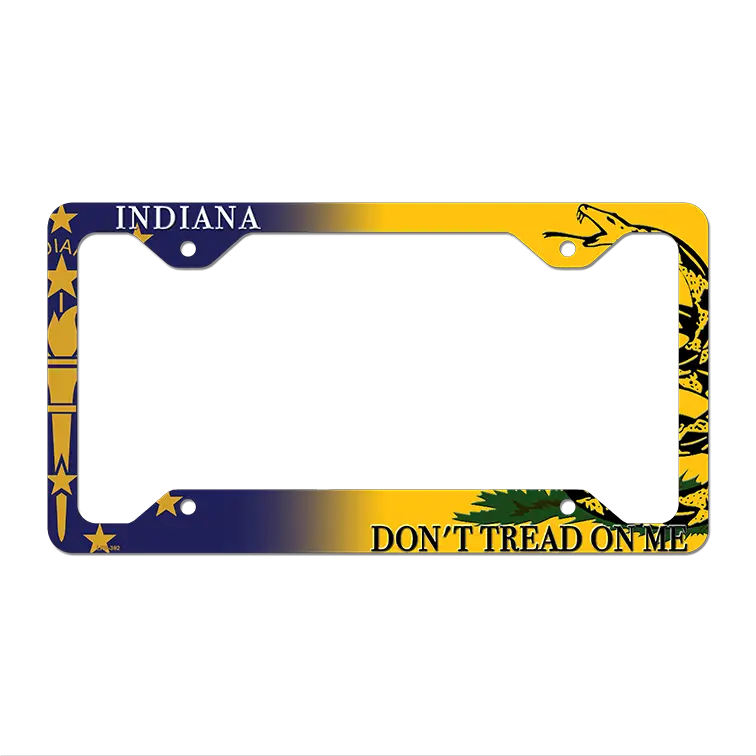 Indiana|Dont Tread Novelty Metal License Plate Frame LPF-392 12.25" x 6.5" Standard Frame (LPF)