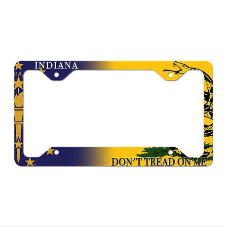 Indiana|Dont Tread Novelty Metal License Plate Frame LPF-392 12.25" x 6.5" Standard Frame (LPF)