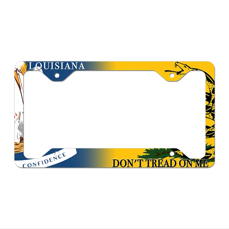 Louisiana|Dont Tread Novelty Metal License Plate Frame LPF-396 12.25" x 6.5" Standard Frame (LPF)