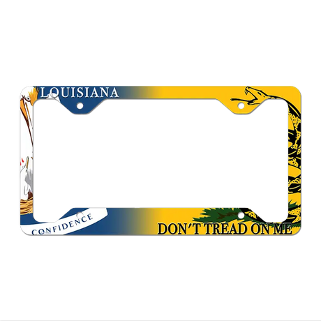 Louisiana|Dont Tread Novelty Metal License Plate Frame LPF-396 12.25" x 6.5" Standard Frame (LPF)