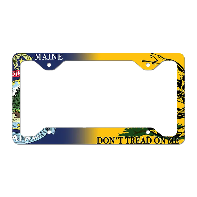 Maine|Dont Tread Novelty Metal License Plate Frame LPF-397 12.25" x 6.5" Standard Frame (LPF)