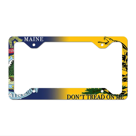 Maine|Dont Tread Novelty Metal License Plate Frame LPF-397 12.25" x 6.5" Standard Frame (LPF)