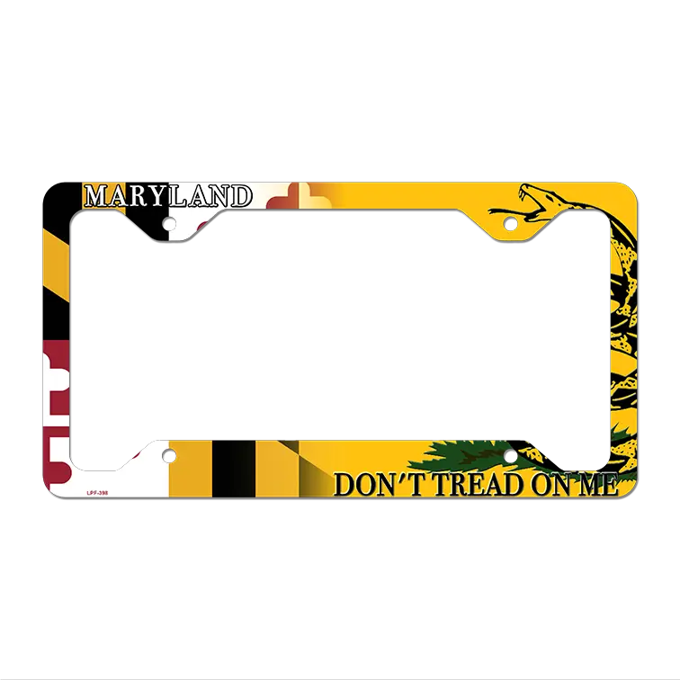 Maryland|Dont Tread Novelty Metal License Plate Frame LPF-398 12.25" x 6.5" Standard Frame (LPF)