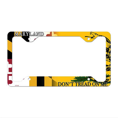 Maryland|Dont Tread Novelty Metal License Plate Frame LPF-398 12" x 6" Standard Frame (LPF)