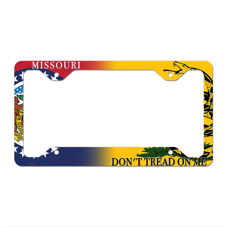Missouri|Dont Tread Novelty Metal License Plate Frame LPF-403 12.25" x 6.5" Standard Frame (LPF)