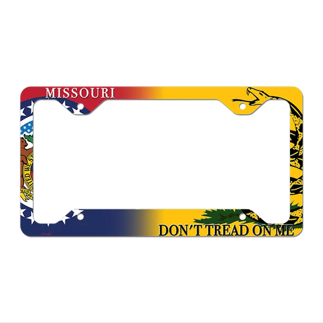 Missouri|Dont Tread Novelty Metal License Plate Frame LPF-403 12.25" x 6.5" Standard Frame (LPF)
