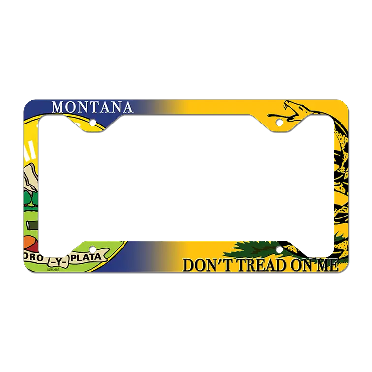 Montana|Dont Tread Novelty Metal License Plate Frame LPF-404 12.25" x 6.5" Standard Frame (LPF)