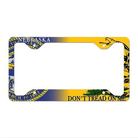 Nebraska|Dont Tread Novelty Metal License Plate Frame LPF-405 12.25" x 6.5" Standard Frame (LPF)