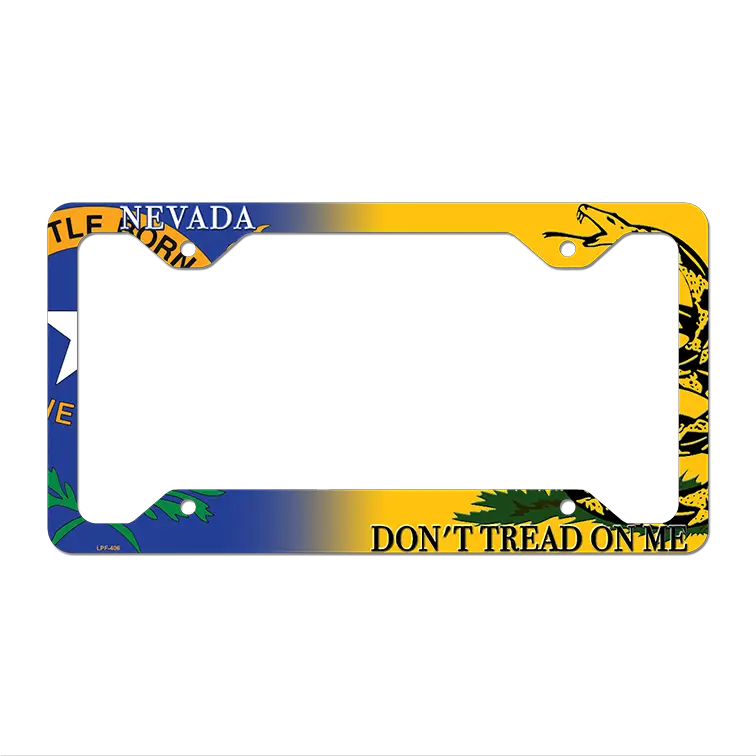 Nevada|Dont Tread Novelty Metal License Plate Frame LPF-406 12.25" x 6.5" Standard Frame (LPF)