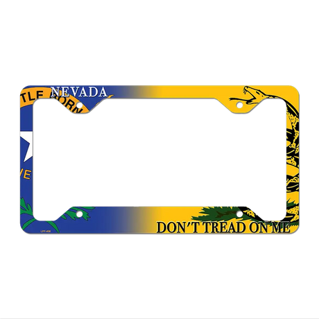 Nevada|Dont Tread Novelty Metal License Plate Frame LPF-406 12.25" x 6.5" Standard Frame (LPF)