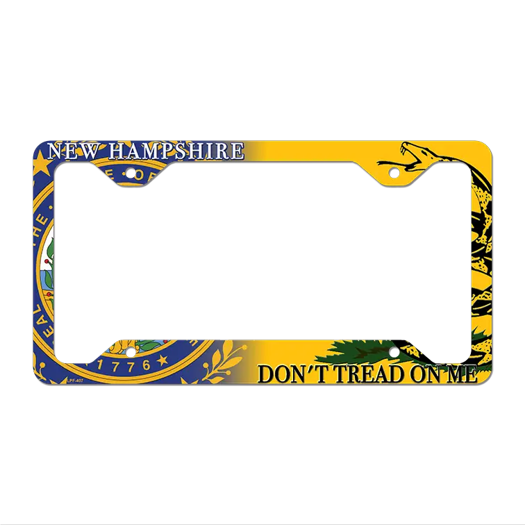 New Hampshire|Dont Tread Novelty Metal License Plate Frame LPF-407 12.25" x 6.5" Standard Frame (LPF)