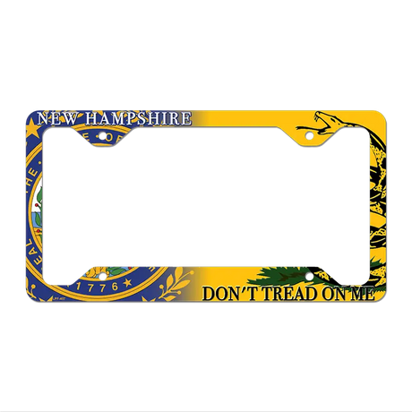 New Hampshire|Dont Tread Novelty Metal License Plate Frame LPF-407 12.25" x 6.5" Standard Frame (LPF)