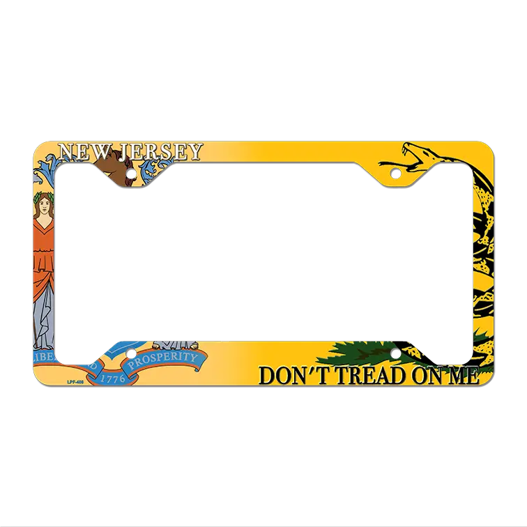 New Jersey|Dont Tread Novelty Metal License Plate Frame LPF-408 12.25" x 6.5" Standard Frame (LPF)
