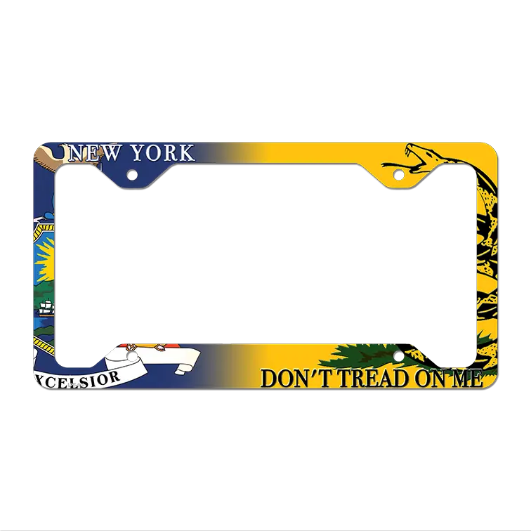 New York|Dont Tread Novelty Metal License Plate Frame LPF-410 12.25" x 6.5" Standard Frame (LPF)