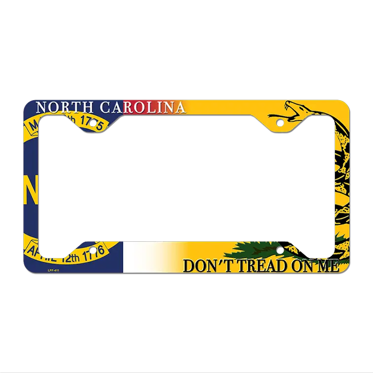 North Carolina|Dont Tread Novelty Metal License Plate Frame LPF-411 12.25" x 6.5" Standard Frame (LPF)