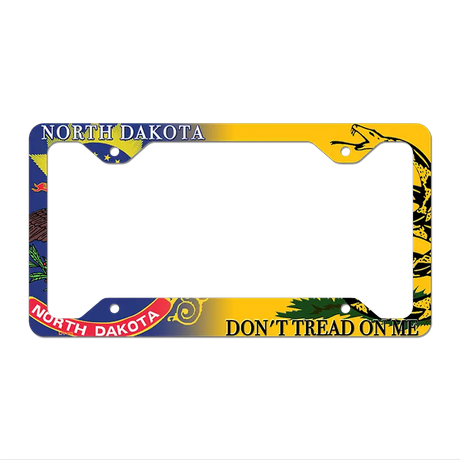 North Dakota|Dont Tread Novelty Metal License Plate Frame LPF-412 12.25" x 6.5" Standard Frame (LPF)
