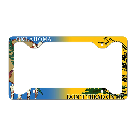 Oklahoma|Dont Tread Novelty Metal License Plate Frame LPF-414 12.25" x 6.5" Standard Frame (LPF)