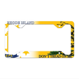 Rhode Island|Dont Tread Novelty Metal License Plate Frame LPF-417 12.25" x 6.5" Standard Frame (LPF)