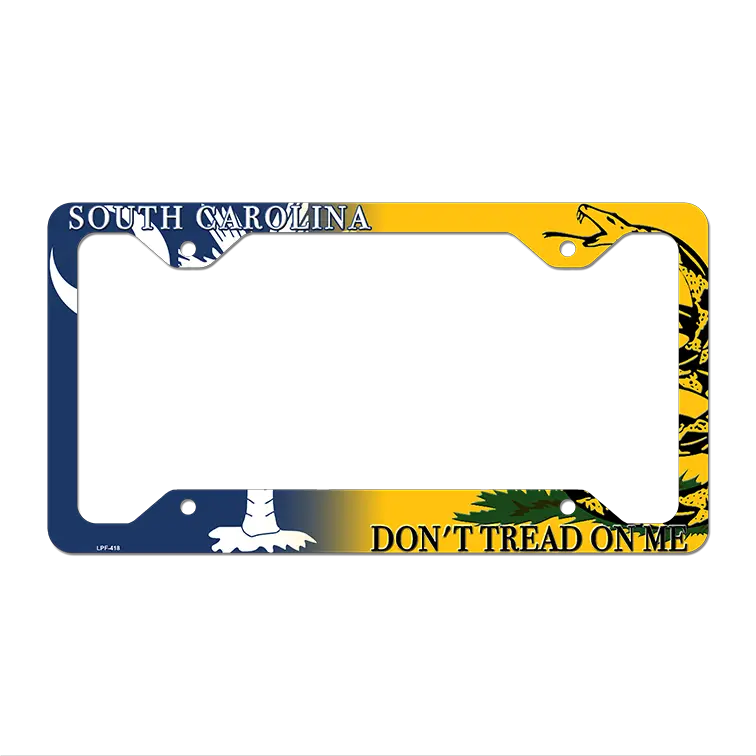 South Carolina|Dont Tread Novelty Metal License Plate Frame LPF-418 12" x 6" Standard Frame (LPF)