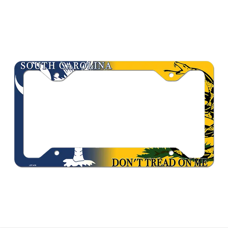 South Carolina|Dont Tread Novelty Metal License Plate Frame LPF-418 12" x 6" Standard Frame (LPF)