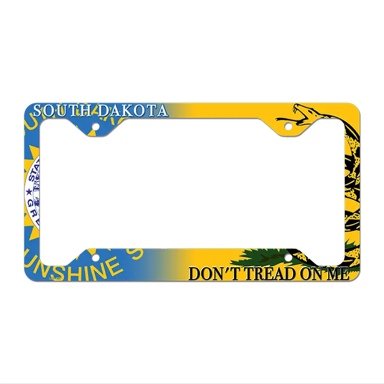 South Dakota|Dont Tread Novelty Metal License Plate Frame LPF-419 12.25" x 6.5" Standard Frame (LPF)