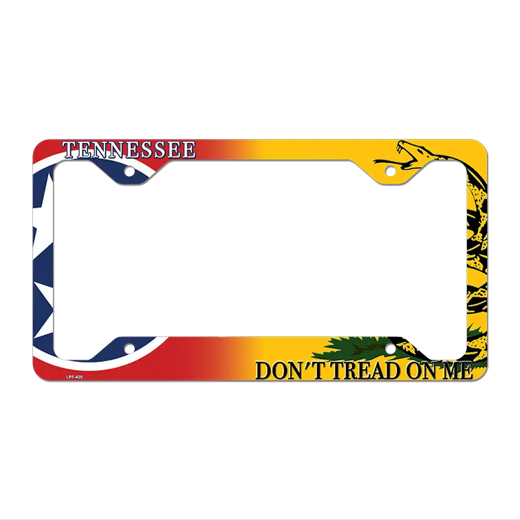 Tennessee|Dont Tread Novelty Metal License Plate Frame LPF-420 12" x 6" Standard Frame (LPF)