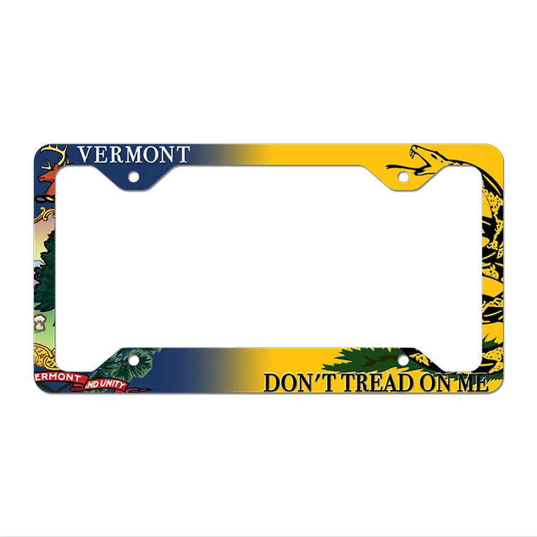 Vermont|Dont Tread Novelty Metal License Plate Frame LPF-423 12.25" x 6.5" Standard Frame (LPF)