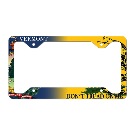 Vermont|Dont Tread Novelty Metal License Plate Frame LPF-423 12.25" x 6.5" Standard Frame (LPF)