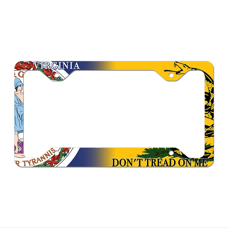 Virginia|Dont Tread Novelty Metal License Plate Frame LPF-424 12.25" x 6.5" Standard Frame (LPF)