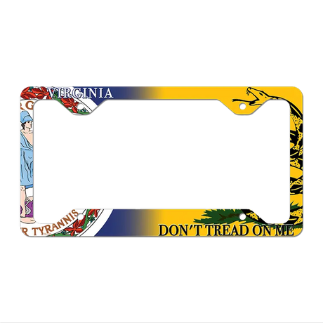 Virginia|Dont Tread Novelty Metal License Plate Frame LPF-424 12.25" x 6.5" Standard Frame (LPF)