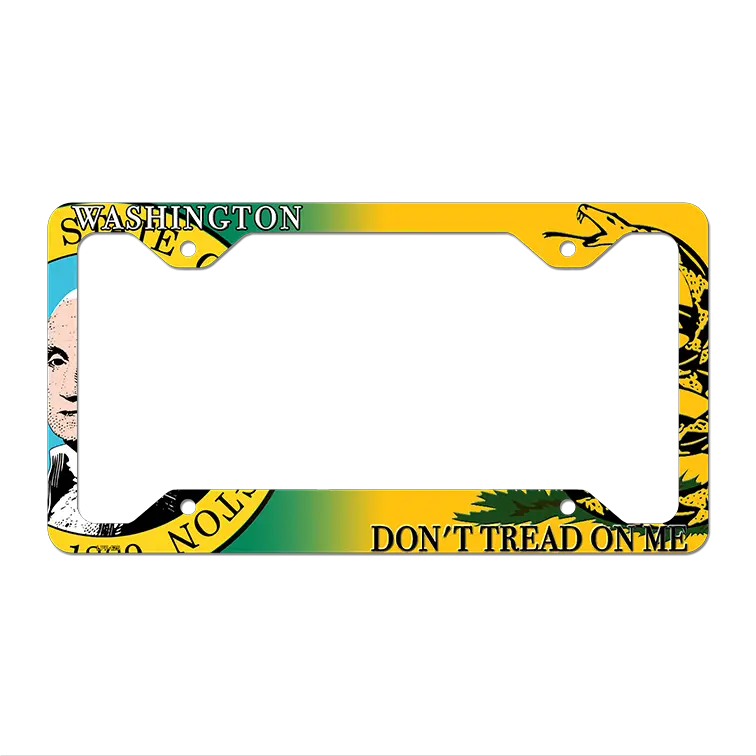 Washington|Dont Tread Novelty Metal License Plate Frame LPF-425 12.25" x 6.5" Standard Frame (LPF)