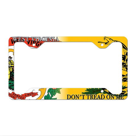 West Virginia|Dont Tread Novelty Metal License Plate Frame LPF-426 12.25" x 6.5" Standard Frame (LPF)