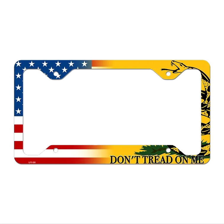 American Flag|Dont Tread Novelty Metal License Plate Frame LPF-430 12.25" x 6.5" Standard Frame (LPF)