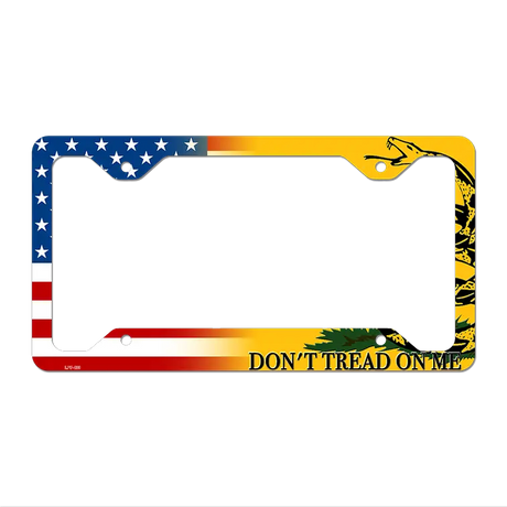 American Flag|Dont Tread Novelty Metal License Plate Frame LPF-430 12.25" x 6.5" Standard Frame (LPF)