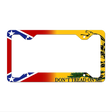 Confederate Flag|Dont Tread Novelty Metal License Plate Frame LPF-431 12.25" x 6.5" Standard Frame (LPF)